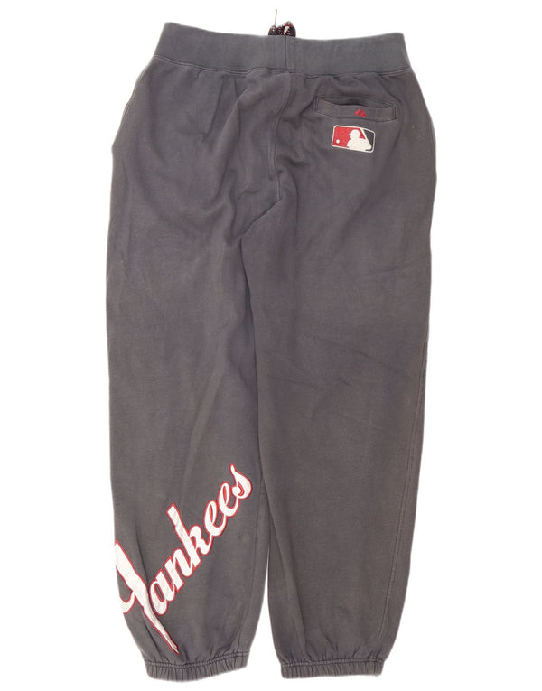 Majestic Mens New York Yankees Trenirka Hlače Joggers Large Grey