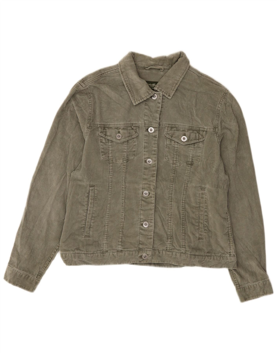 Eddie Bauer Ženska jakna od samta UK 16 Veliki zeleni pamuk