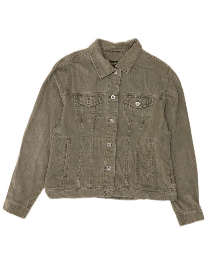 Eddie Bauer Ženska jakna od samta UK 16 Veliki zeleni pamuk