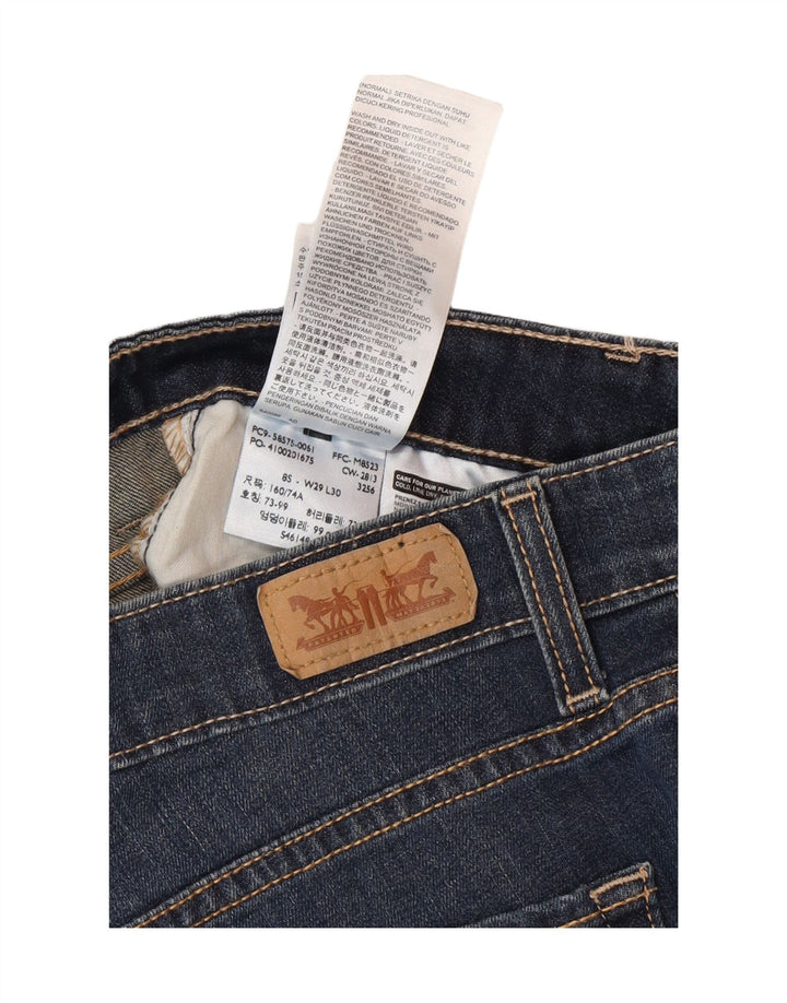 Levi's ženske uske traperice srednjeg rasta US 8 srednje W29 L30 plavi pamuk