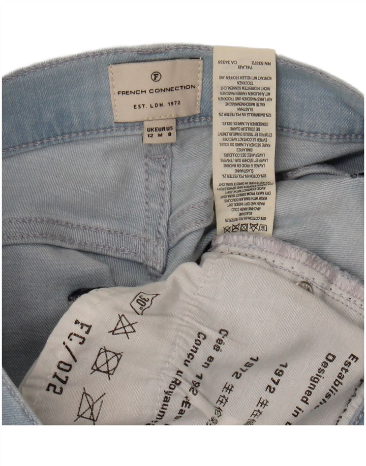 FRENCH CONNECTION Ženske uske traperice UK 12 srednje W30 L28 plavi pamuk