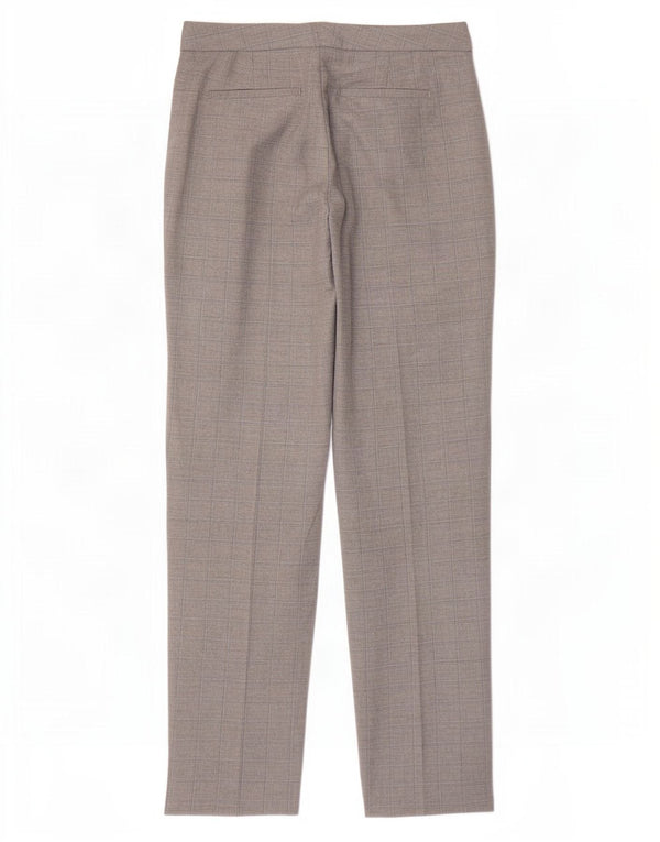 Marks & Spencer ženske chino hlače UK 10 male W27 L30 sive karirane