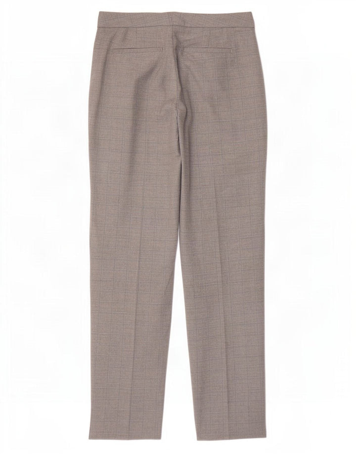 Marks & Spencer ženske chino hlače UK 10 male W27 L30 sive karirane