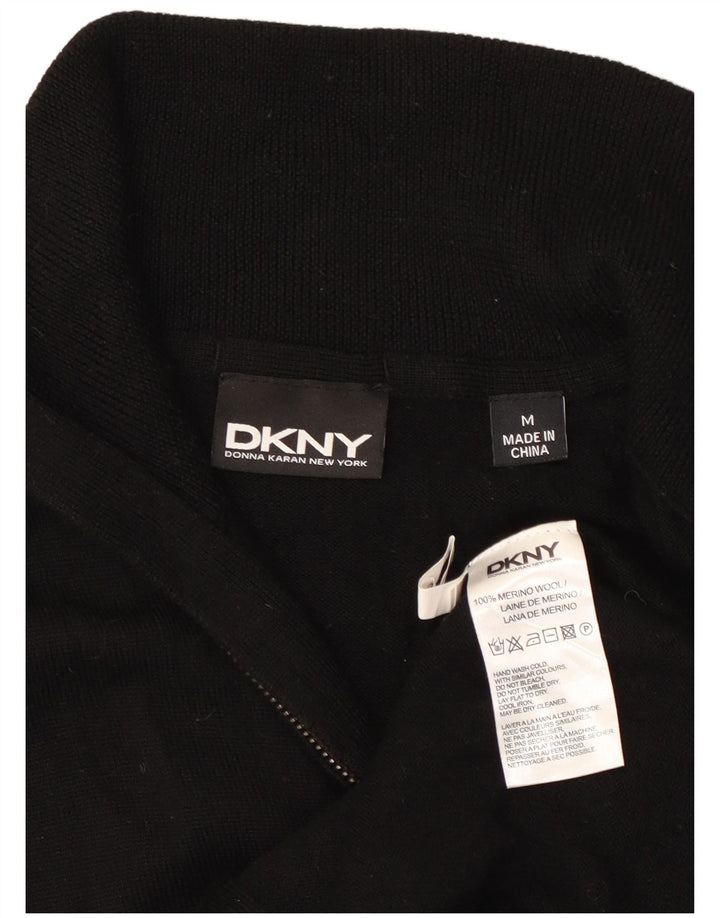 Dkny muški kardigan džemper srednje crne vune