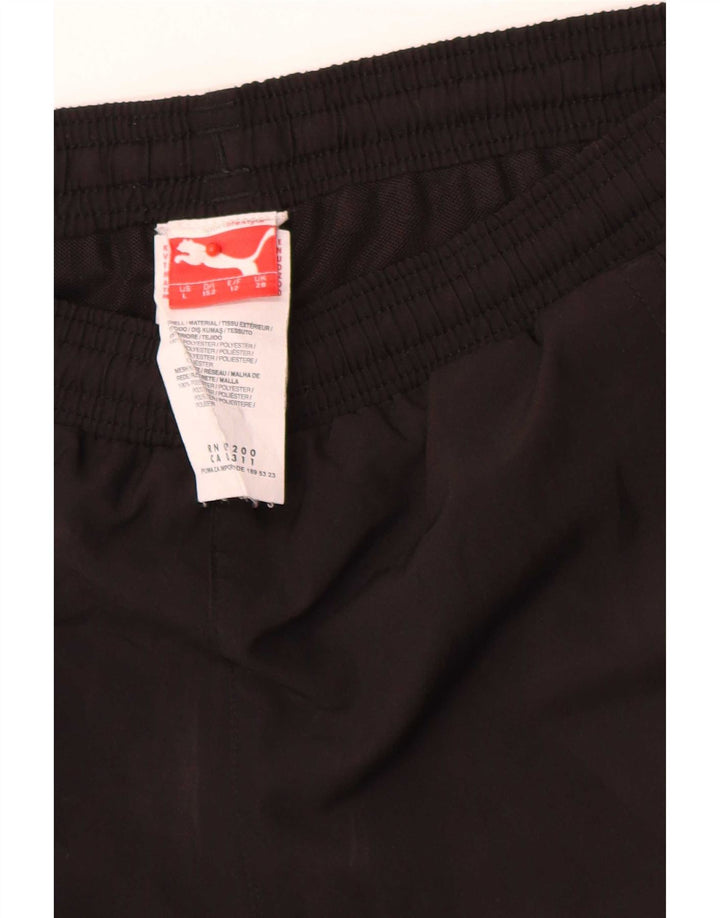 Puma Boys Graphic Sport Shorts 11-12 Years Black Poliester