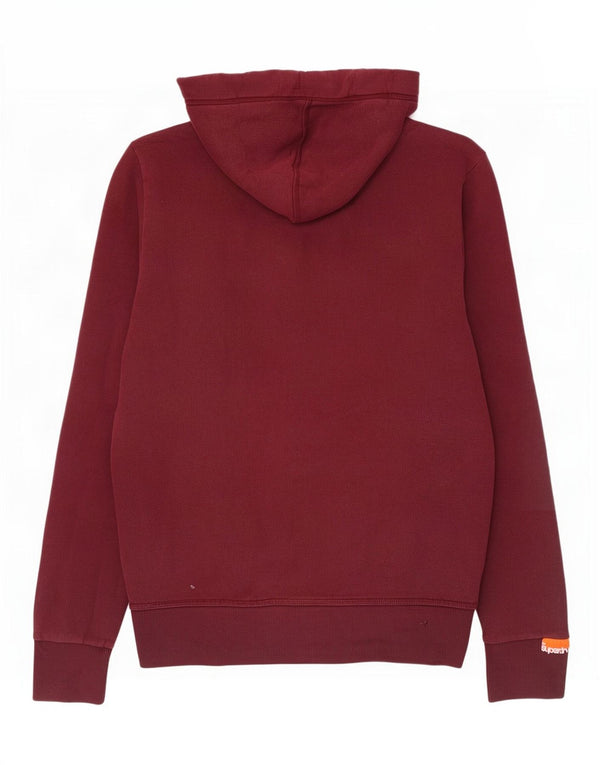Superdry muški džemper s kapuljačom Veliki tamnocrveni pamuk