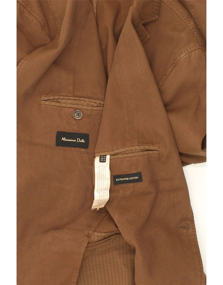 MASSIMO DUTTI Muška jakna sa 2 gumba EU 56 XL smeđi pamuk