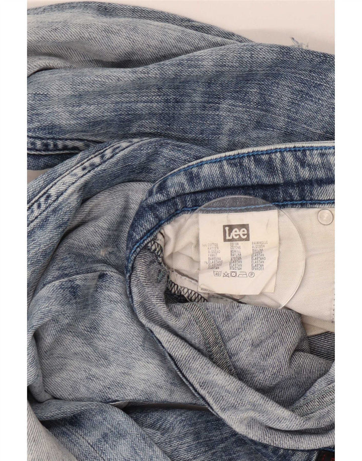 Lee Mens Knox isprekidane ravne traperice W29 L30 plavi pamuk