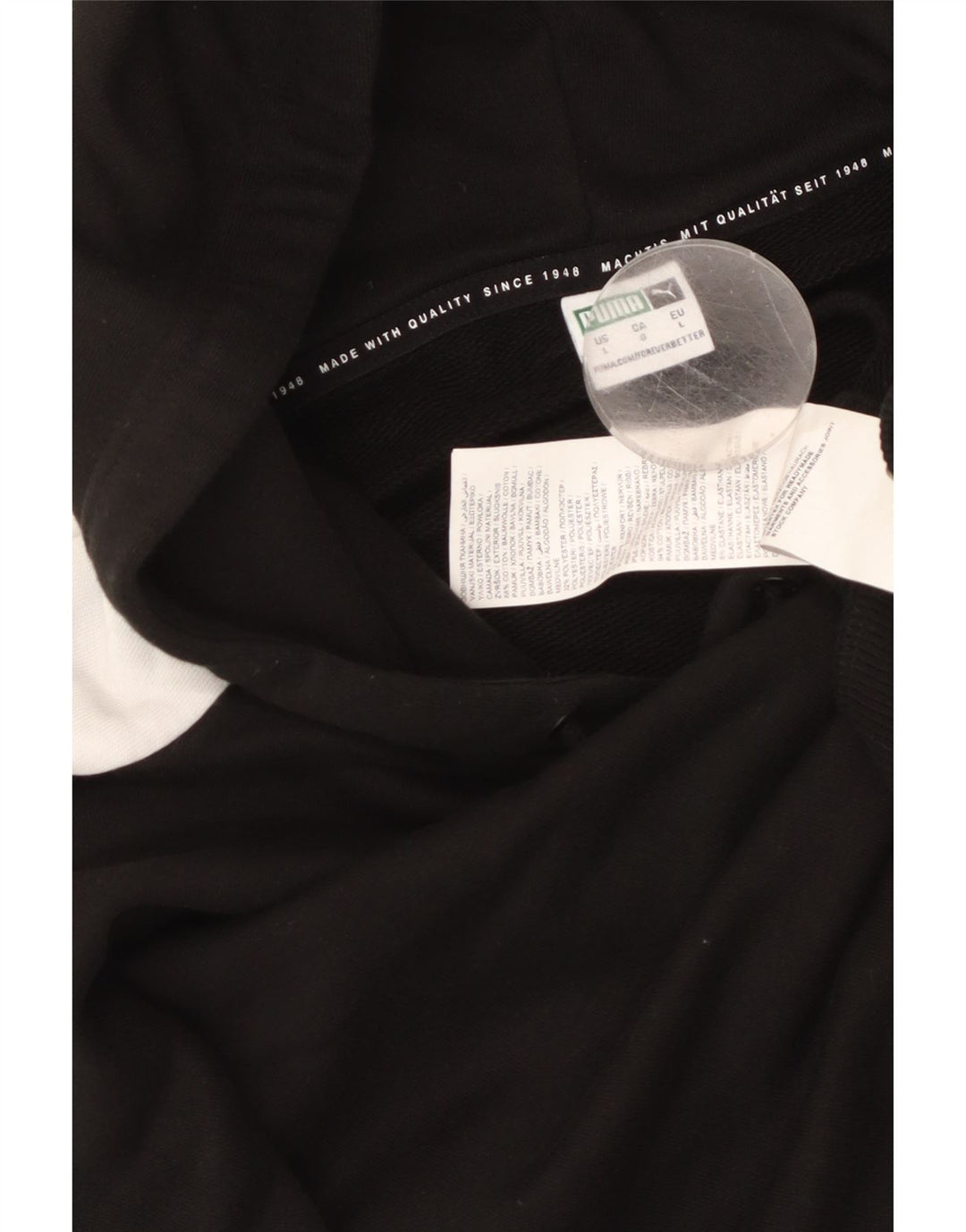 PUMA ženska prekomjerna majica s kapuljačom UK 16 velika crna boja