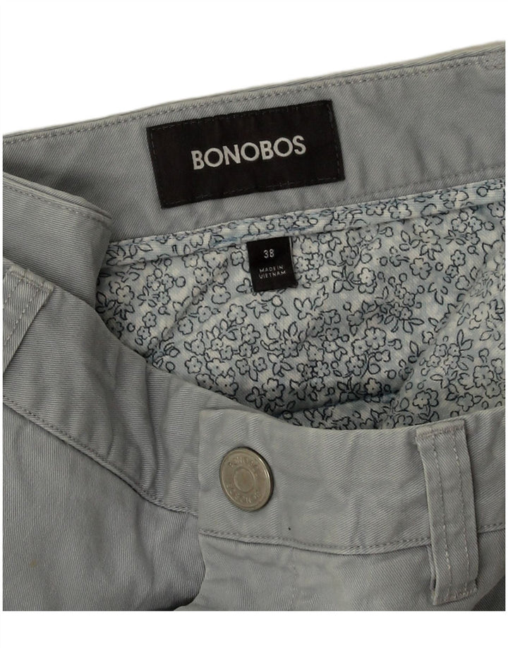 BONOBOS muške chino kratke hlače W38 XL sivi pamuk