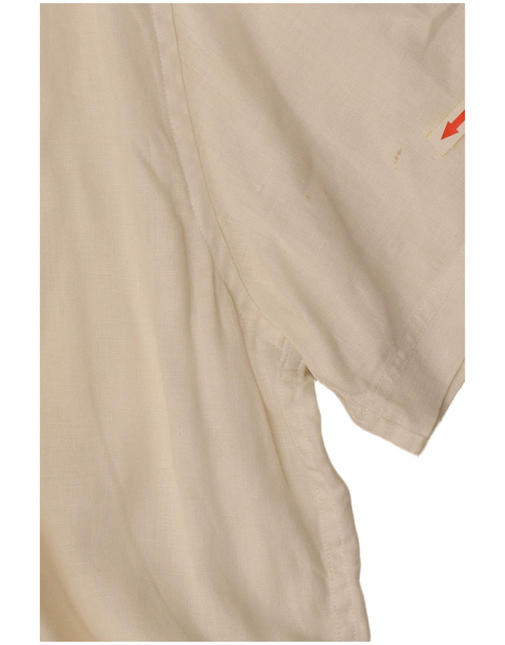 Timberland muška majica kratkih rukava standardnog kroja XL od bijelog lana