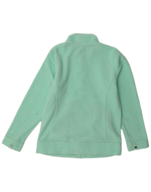 The North Face Girls Fleece Jacket 15-16 Years XL Green Polyester
