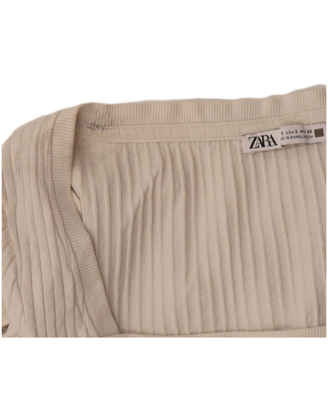 Zara ženski kratki rukav dugih rukava UK 10 Small Beige