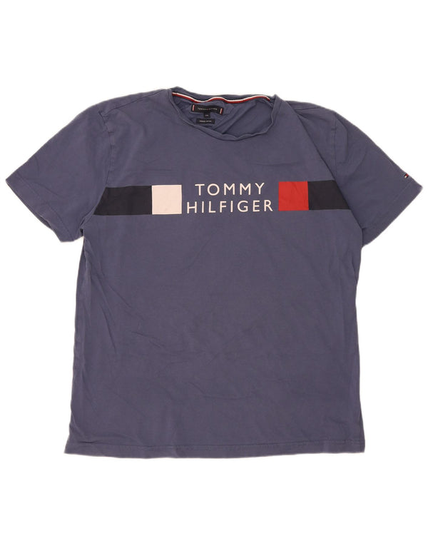 Tommy Hilfiger Muška majica kratkih rukava s grafičkim motivima 2XL tamnoplavi pamuk u blokovima boja
