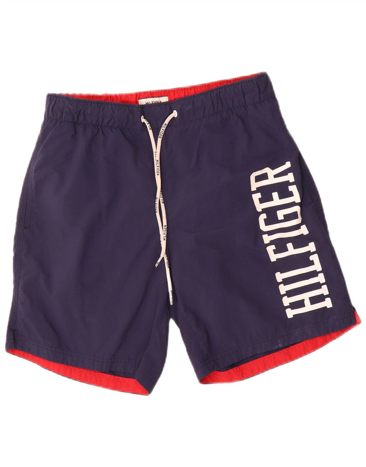 Tommy Hilfiger srednje mornarsko plave muške kratke hlače s grafičkim motivima
