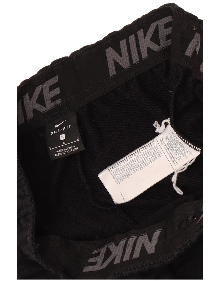 Nike Dri Fit Trenirka Hlače Joggers Veliki crni poliester