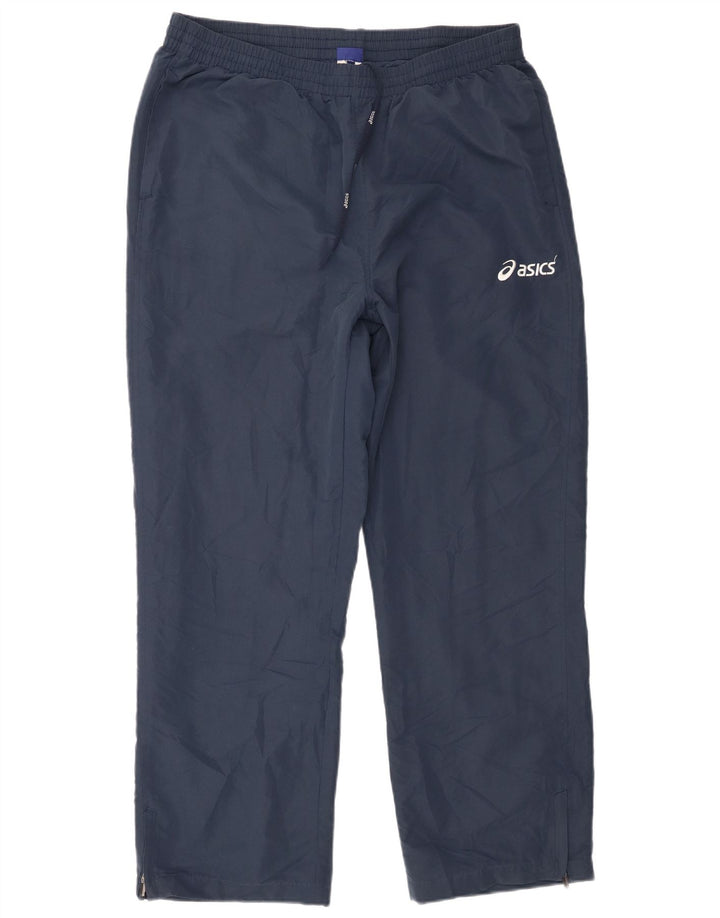 Hlače za trenirku Asics za dječake 15-16 godina 3XL tamnoplave poliesterske