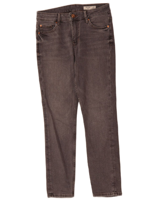 Marks & Spencer ženske The Lily Slim Jeans UK 10 male W30 L27 sivi pamuk