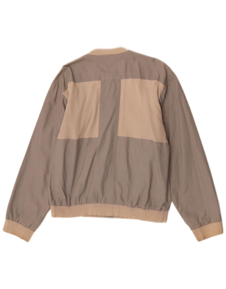 Vintage muška bomber jakna UK 40 Large Grey Colourblock