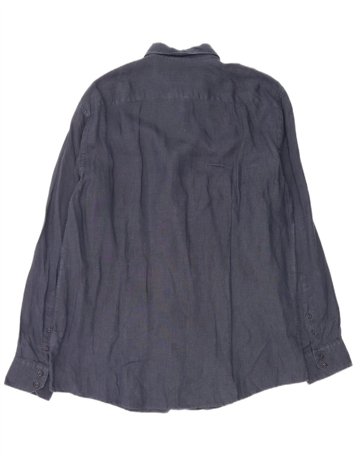 TRUSSARDI muška košulja veličina 43 velika tamnoplava platna