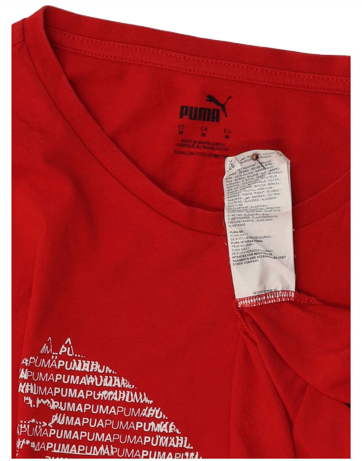 PUMA Muška majica kratkih rukava srednje srednje crvene boje