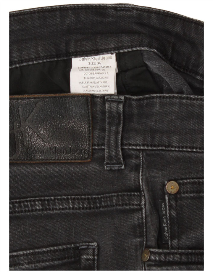Calvin Klein muške ravne traperice W36 L32 sivi pamuk