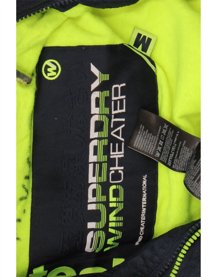 SUPERDRY Muška vjetrovka s kapuljačom UK 38 Srednje tamnoplava