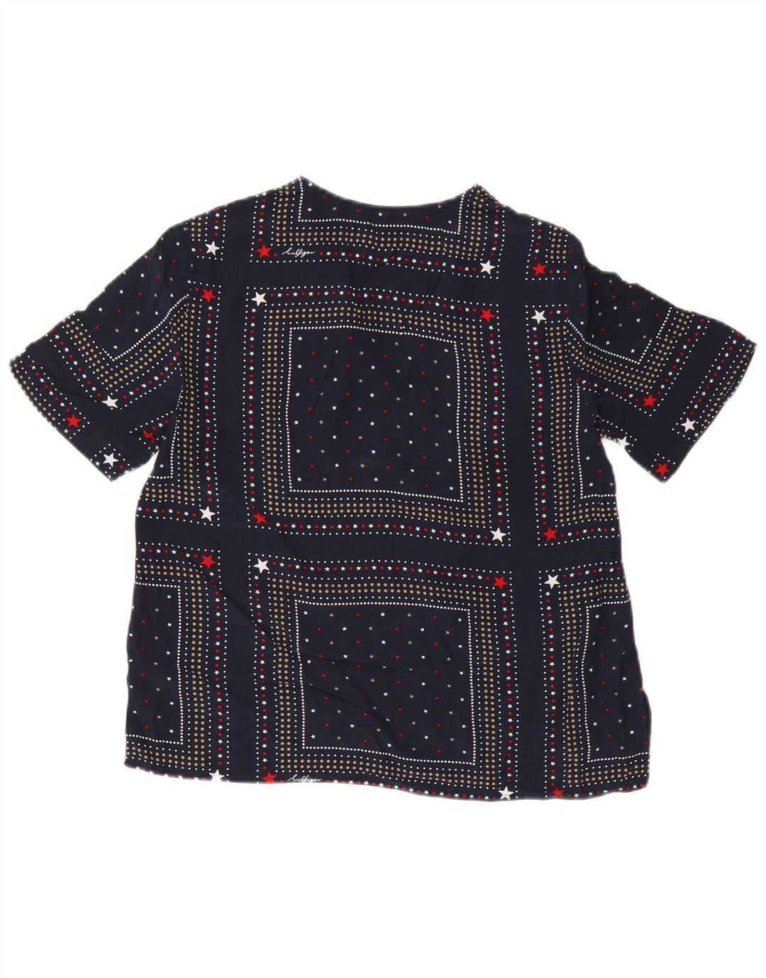 Top ženske bluze Tommy Hilfiger US 6 srednje mornarsko plave točke