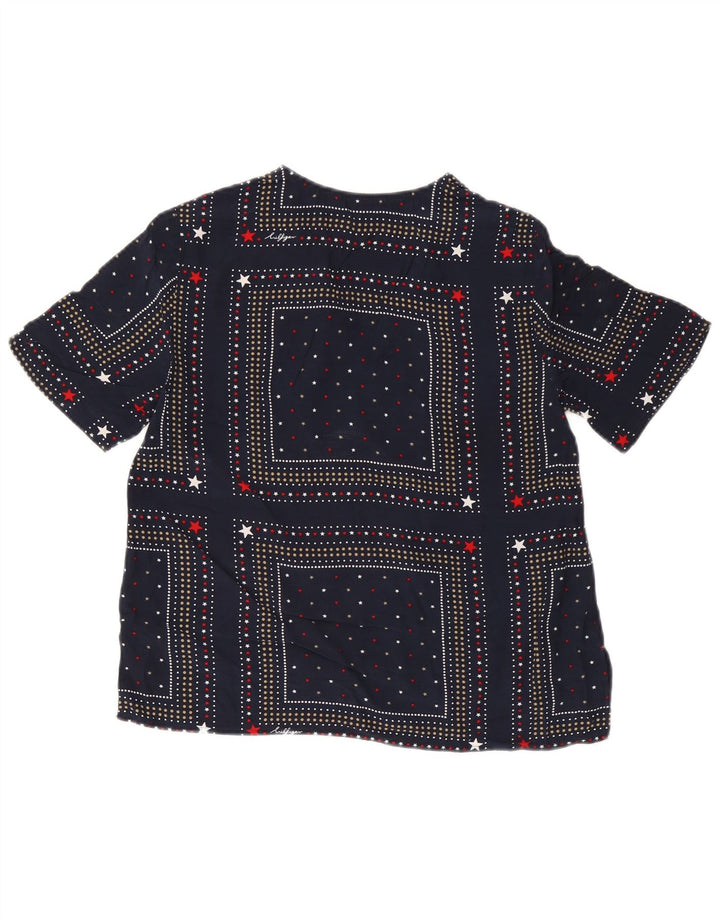 Top ženske bluze Tommy Hilfiger US 6 srednje mornarsko plave točke