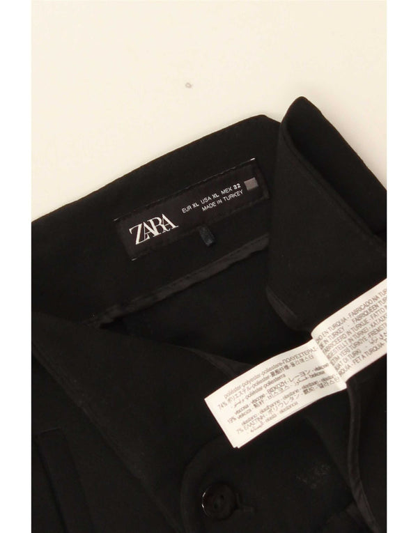 Zara ženske sužene chino hlače visokog struka XL W32 L32 crni poliester