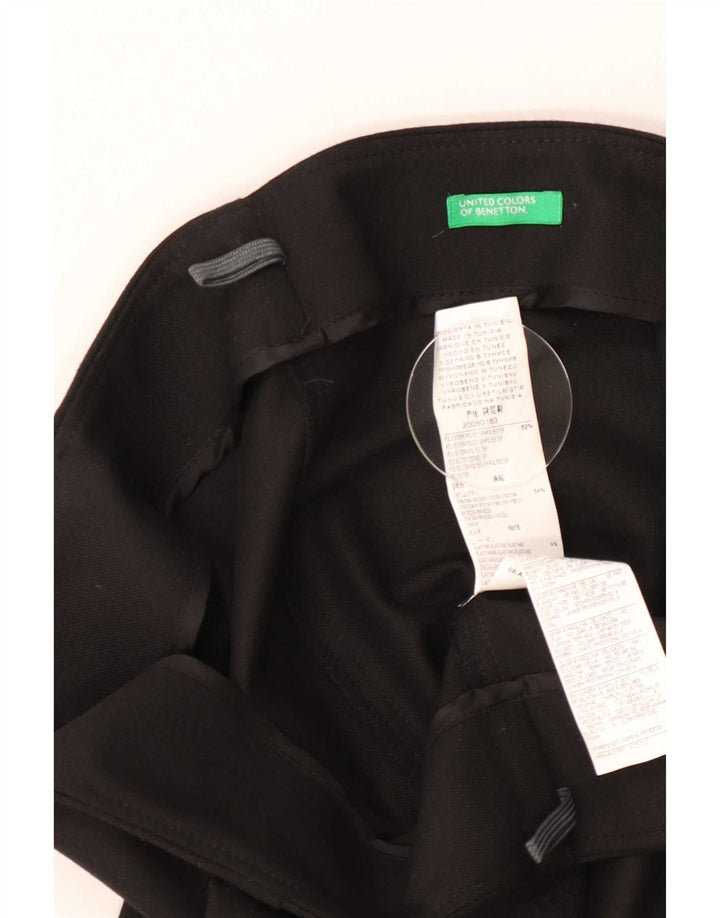 Benetton ženska pencil suknja IT 46 Large W32 crni poliester