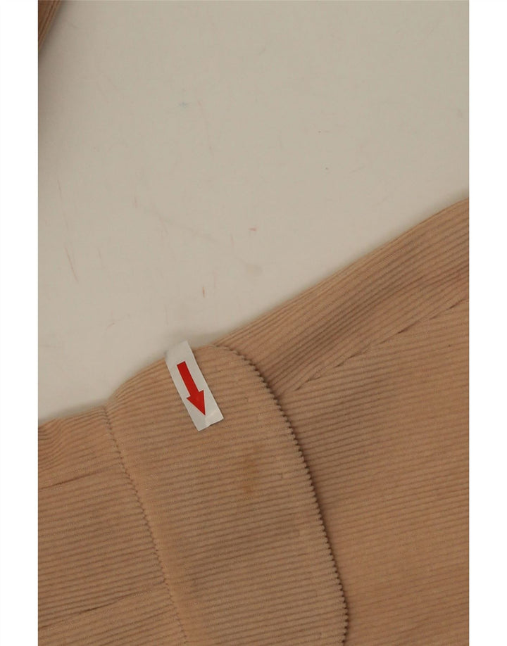 Max Mara ženski sako od samta s jednim gumbom UK 12 srednje bež pamuk