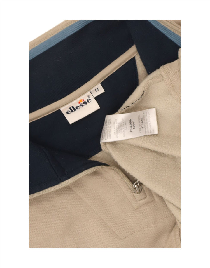 Ellesse muška majica s izrezom s patentnim zatvaračem Srednje bež poliester