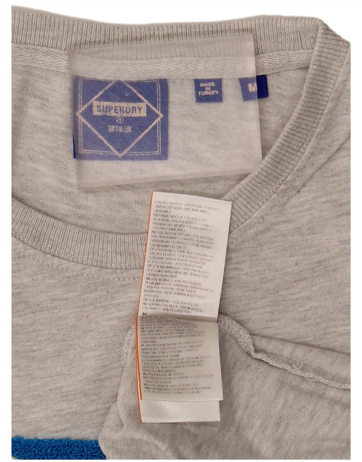 Superdry muška grafička majica kratkih rukava, srednje sivi flekasti pamuk