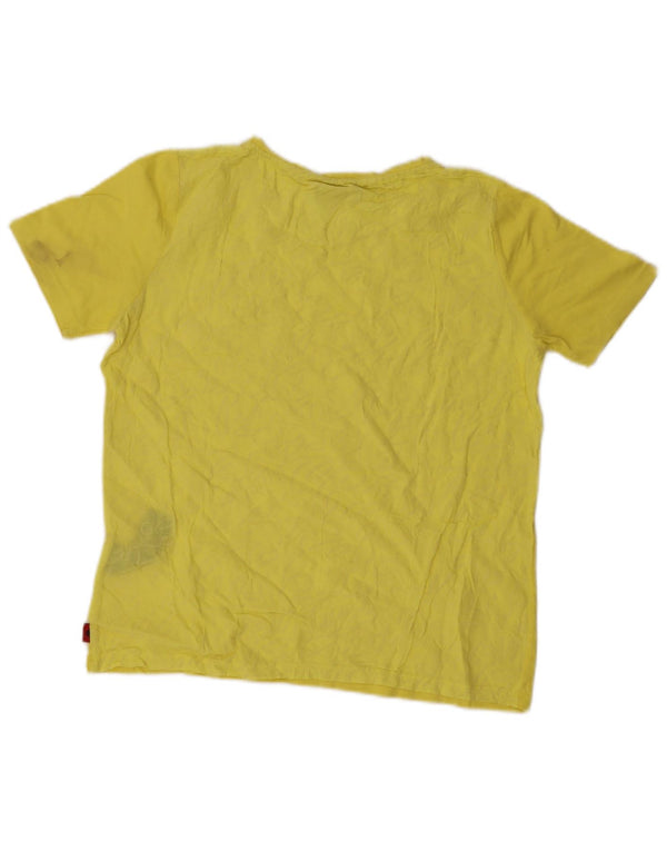 Kappa Ženska majica kratkih rukava UK 10 Small Yellow Cotton