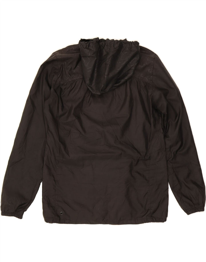 PUMA Womens Hooded Rain Jacket UK 14 Large  Black Vintage Puma and Second-Hand Puma from Messina Hembry 