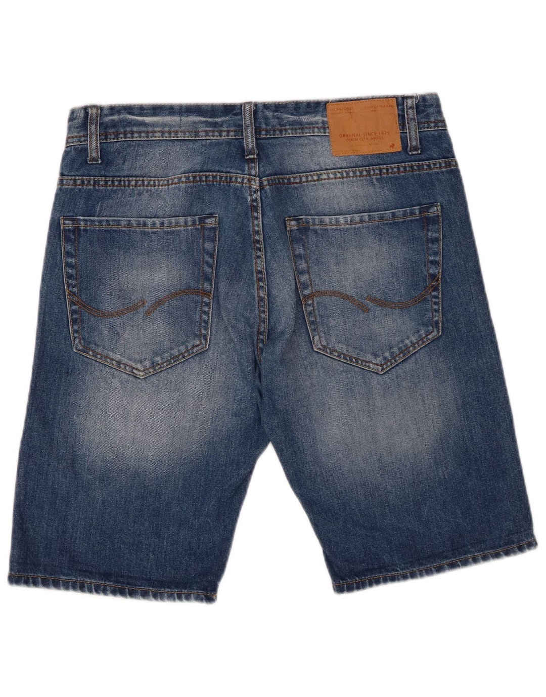 Jack & Jones muške traper kratke hlače srednje veličine W32 plavi pamuk