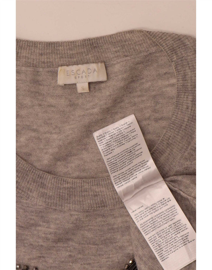 Escada ženski jakni pulover s grafičkim motivima UK 10 Small Grey