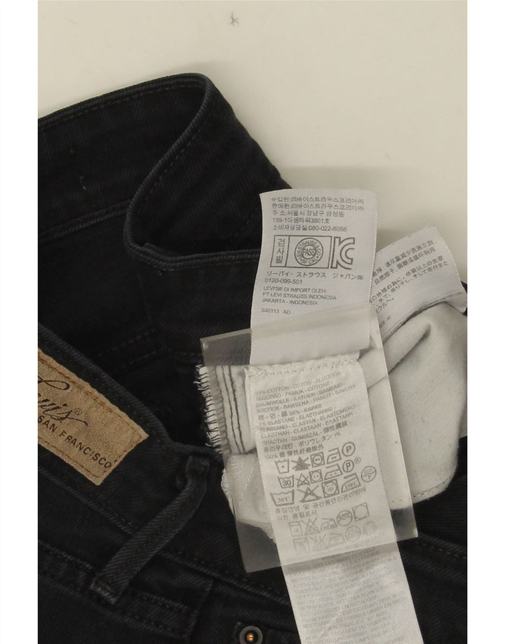 Levi's ženske ravne traperice W27 L32 crni pamuk