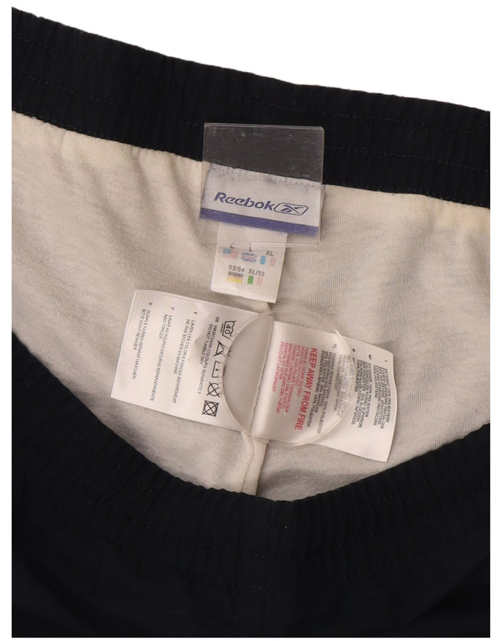 Reebok muške trenirke Hlače Joggers Large tamnoplavi poliester