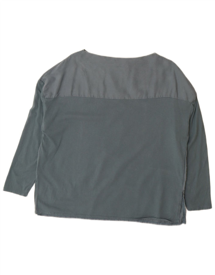 Gornji dio ženske prevelike bluze Zara UK 10 Small Grey Colourblock Cotton