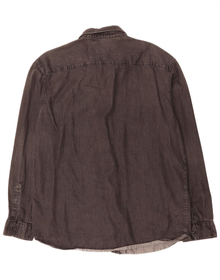 CALVIN KLEIN JEANS Muška traper košulja velika crna pamučna