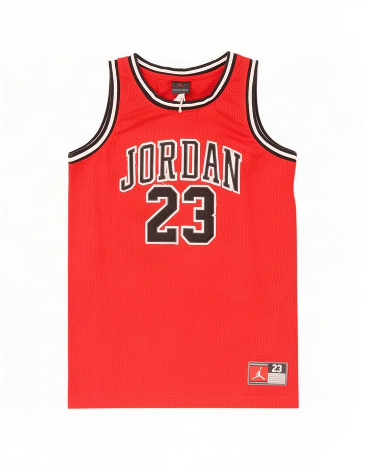 Jordan Boys Graphic Vest Top 12-13 Years Veliki crveni poliester