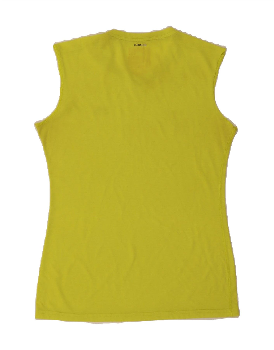 ADIDAS Womens Climalite Vest Top UK 12 Medium Yellow Polyester Vintage Adidas and Second-Hand Adidas from Messina Hembry 