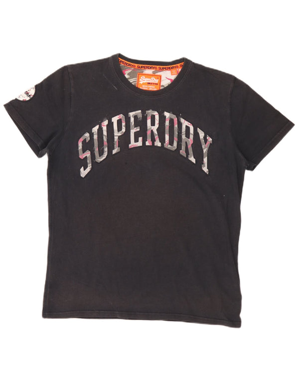 Superdry muška grafička majica kratkih rukava XL crni pamuk