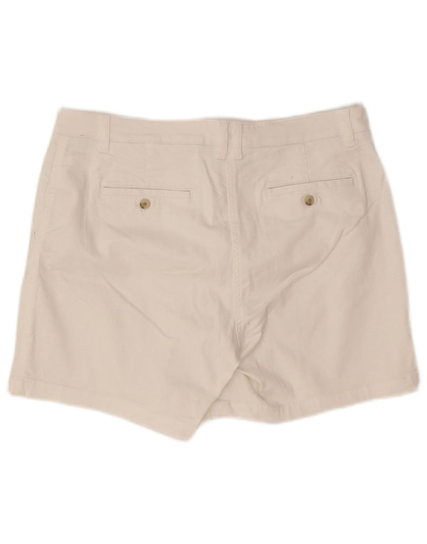 Joules Ženske chino kratke hlače UK 14 Large W34 Bijeli pamuk