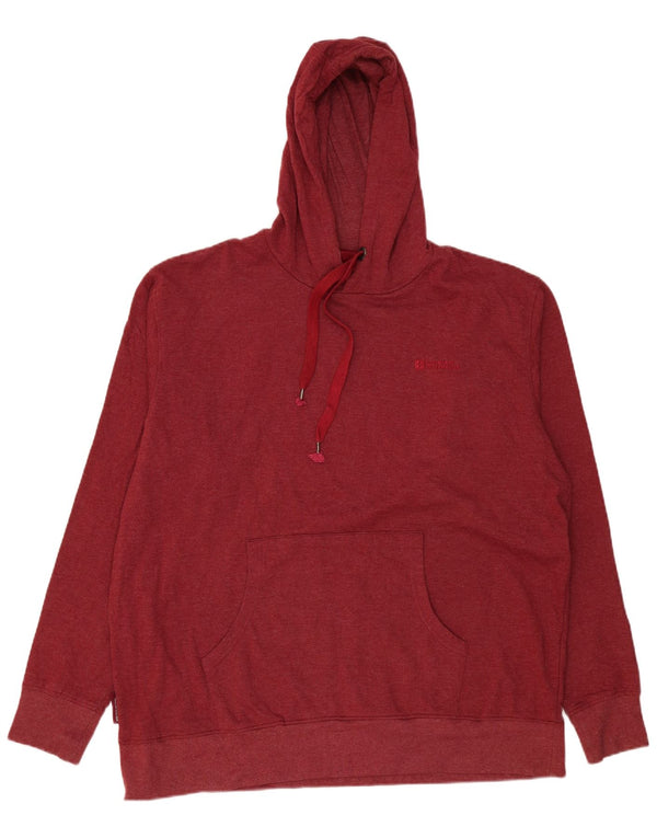 Mountain Warehouse Muška majica s kapuljačom 2XL, tamnocrveni pamuk