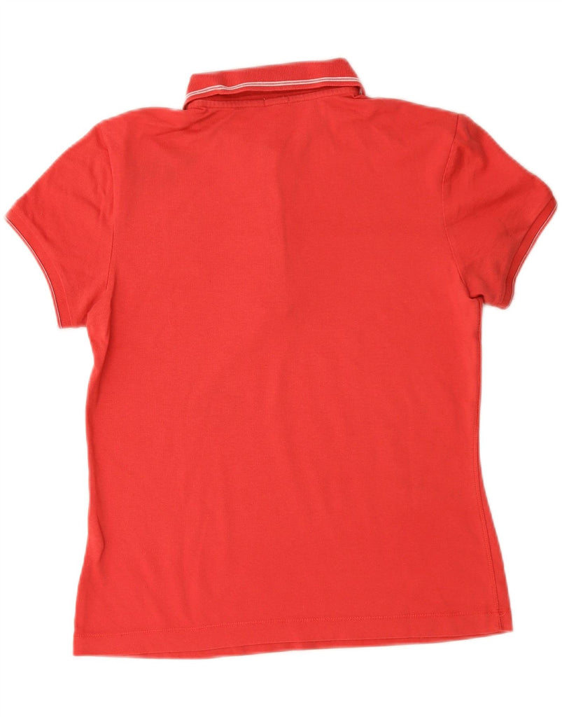 CHAMPION Womens Heritage Fit Polo Shirt UK 14 Large Red Cotton Vintage Champion and Second-Hand Champion from Messina Hembry 