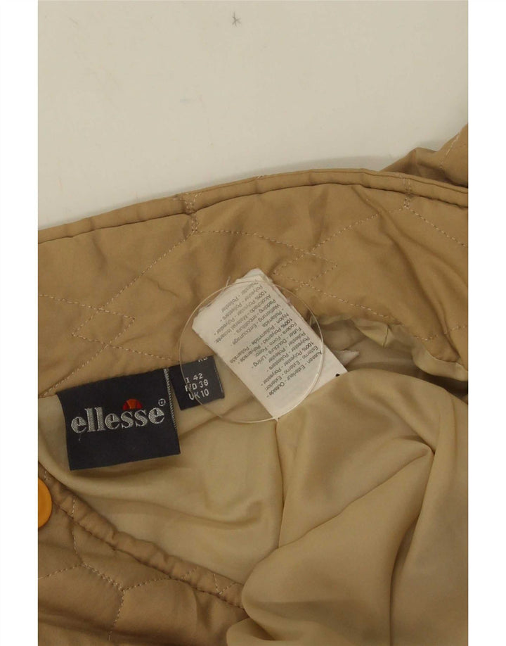 Ellesse ženska prevelika prošivena jakna UK 10 Small Beige Poliester