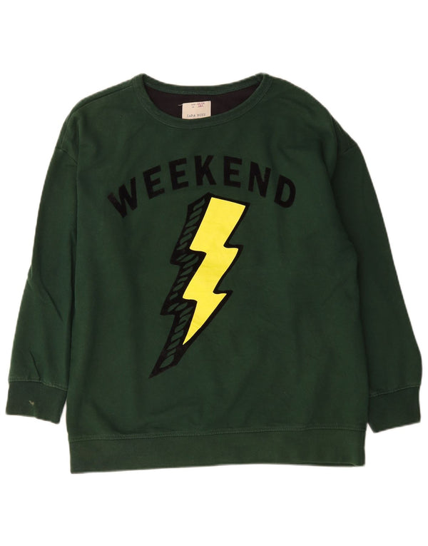 Zara Boys Weekend trenirka s motivima, 13-14 godina, zelena